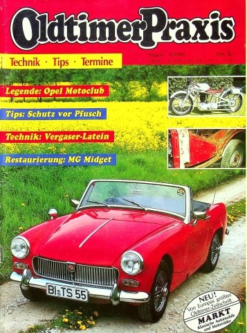 Oldtimer Praxis 08/1990 Oldtimer Praxis 08/1990